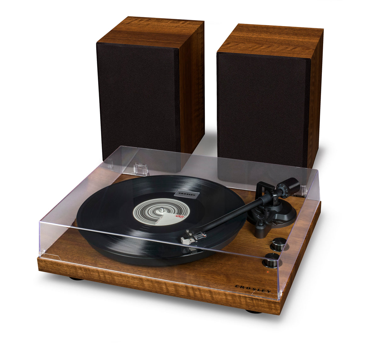 Crosley C62 Turntable with Speakers (Walnut)