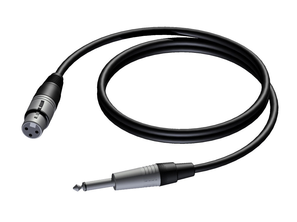 ProCab câble haut-parleur 2 x 1,5 mm² Jack > XLR, 10 m