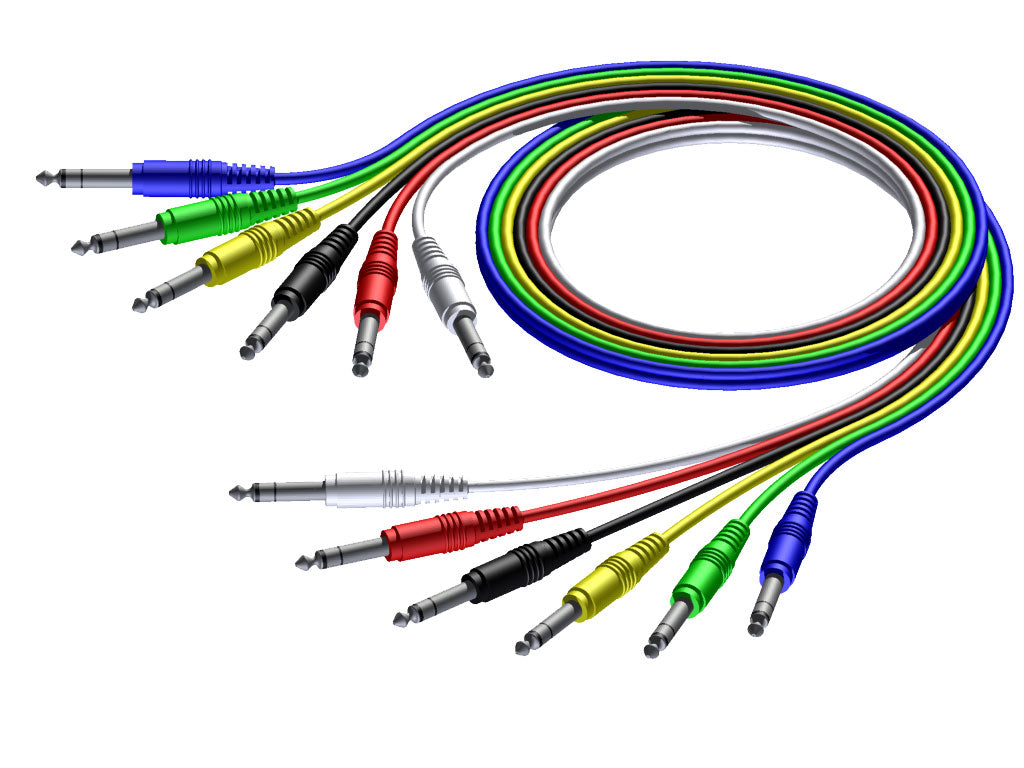 ProCab câble jack/jack stéréo en 6 couleurs, 60 cm