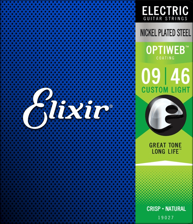 Elixir Optiweb Cordes de Guitare (Custom Light, 09-46)
