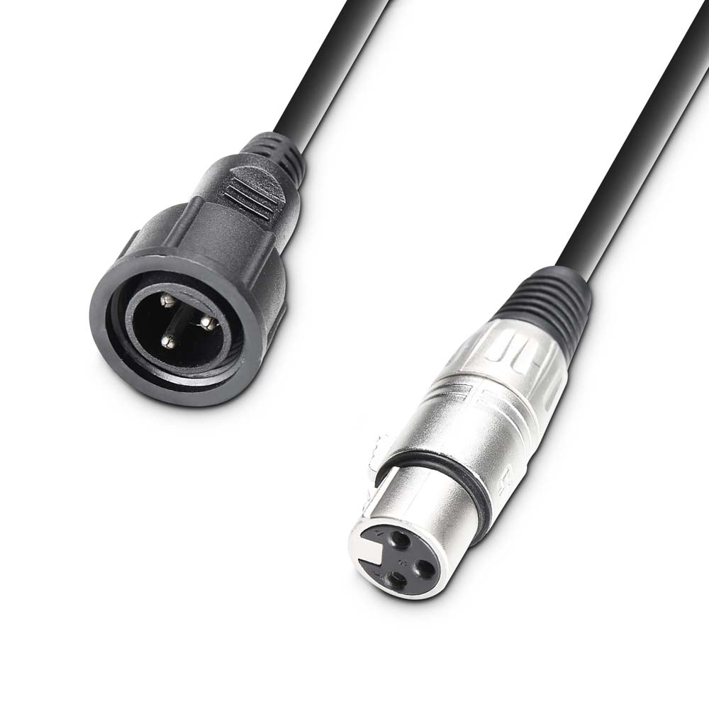 Cameo DMX ADAPTER OUT - Câble adaptateur pour projecteur extérieur IP65, connecteur IP65 vers XLR femelle 3 broches