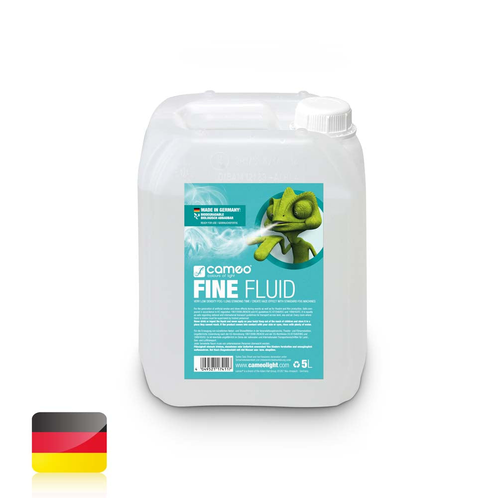 Cameo FINE FLUID 5 L - Fluide haze effet brume à très faible densité et temps de suspension très long 5 L