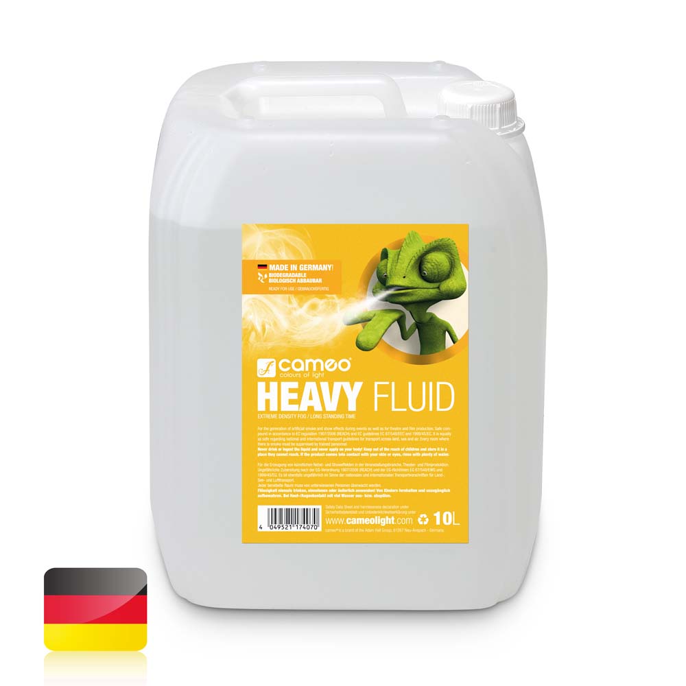 Cameo HEAVY FLUID 10 L – Fluide haze à très haute densité et temps de suspension très long 10 L