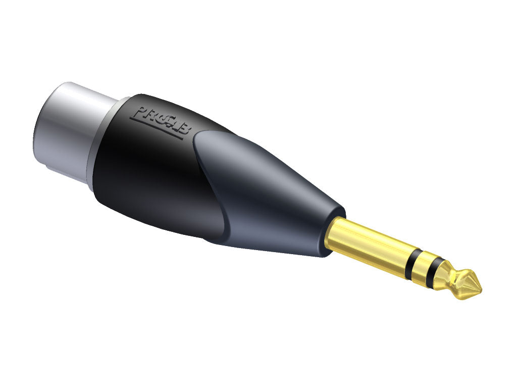 ProCab adaptor XLR hun > Jack stereo han