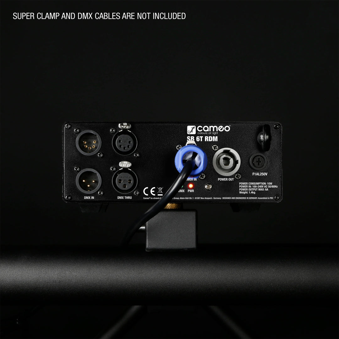 Cameo SB 6 T RDM - Splitter/booster DMX/RDM à 6 sorties avec connecteurs 3 et 5 broches