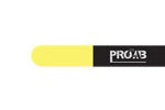 ProCab attache-câble velcro 15x450 mm, noir/jaune 10 pièces