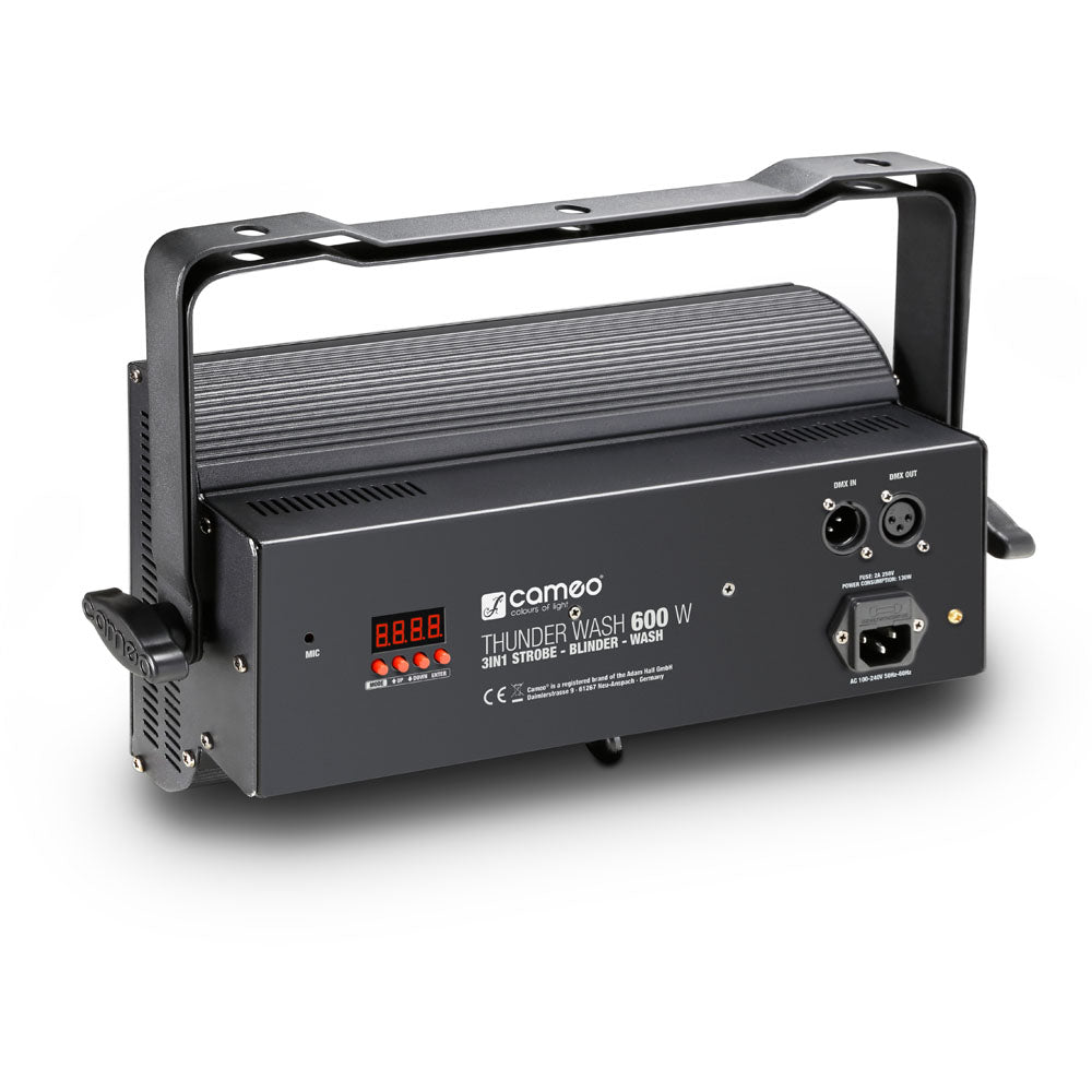 Cameo THUNDER® WASH 600 W - Éclairage 3-en-1 strobe, blinder et wash 648 x 0,2 W lumière blanche