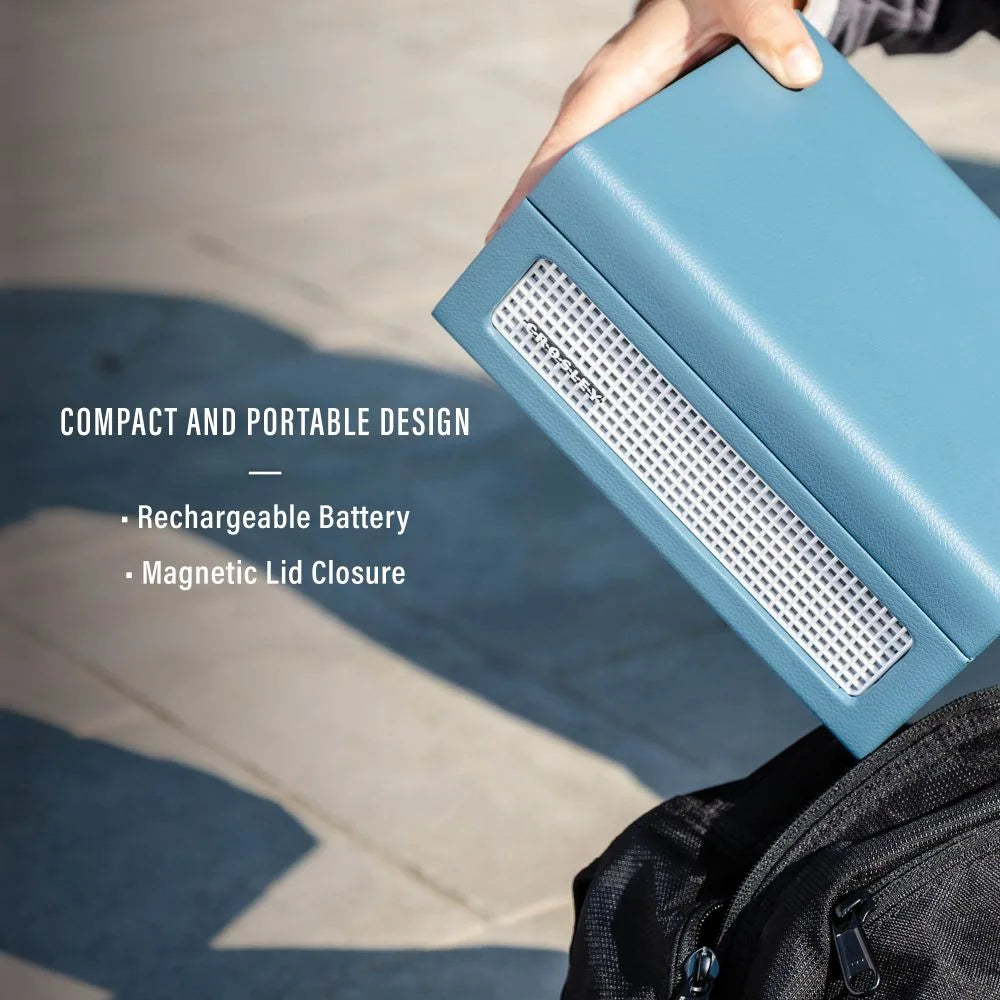 Lecteur CD Crosley Voyager, Washed Blue