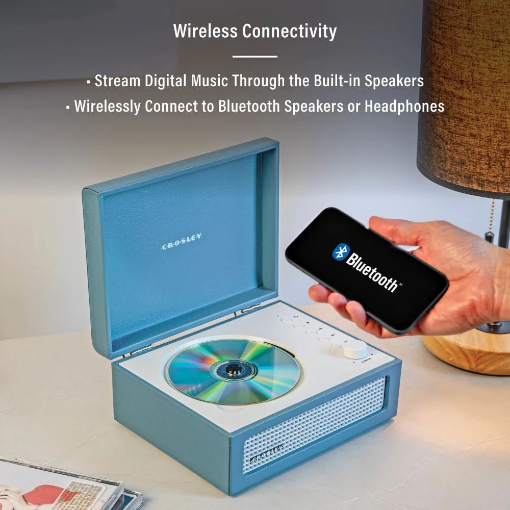 Crosley Voyager CD afspiller, Washed Blue
