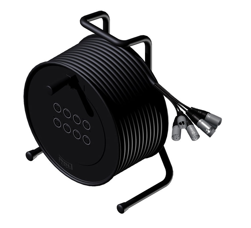 ProCab enrouleur de câble câble microphone 8 in / 2 out - 10 m