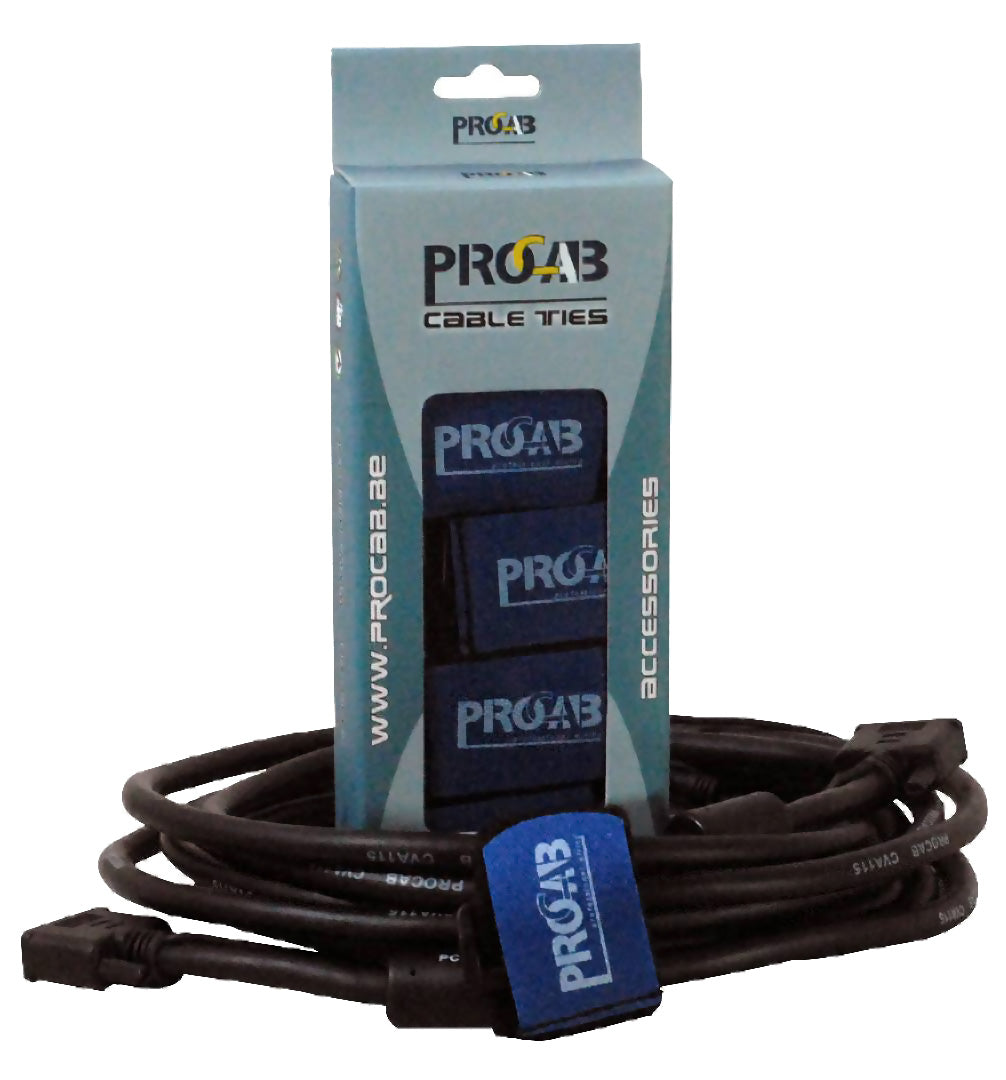 ProCab Attache-câble velcro 50 x 550 mm 10 pièces