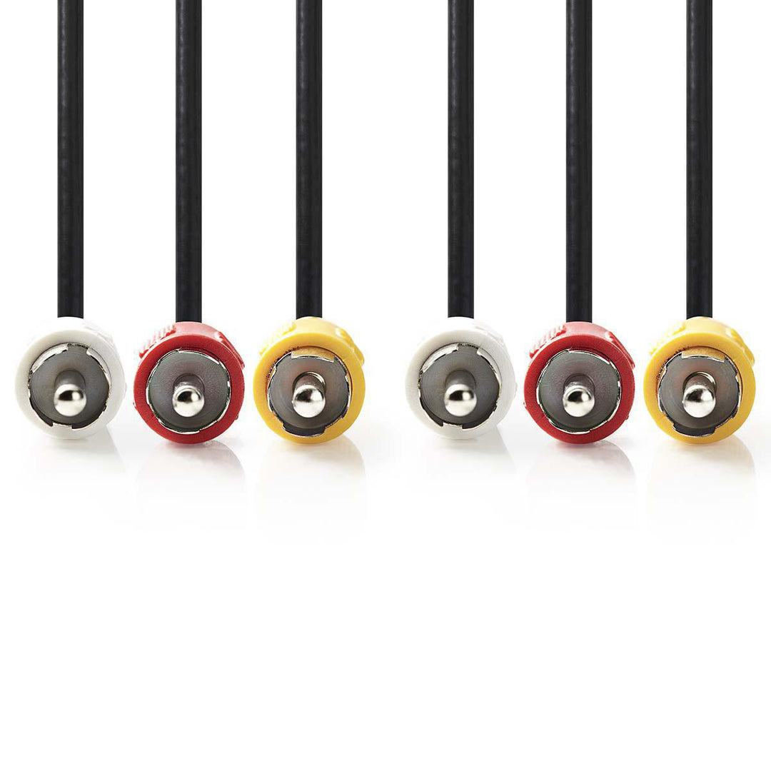 Câble vidéo composite, 3 x RCA mâle /3 x RCA mâle, 1.5 m.