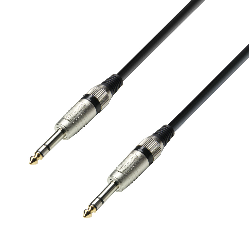 Adam Hall Signal Cable 6.3 mm Jack stereo to 6.3 mm Jack stereo (1,5 Meter)