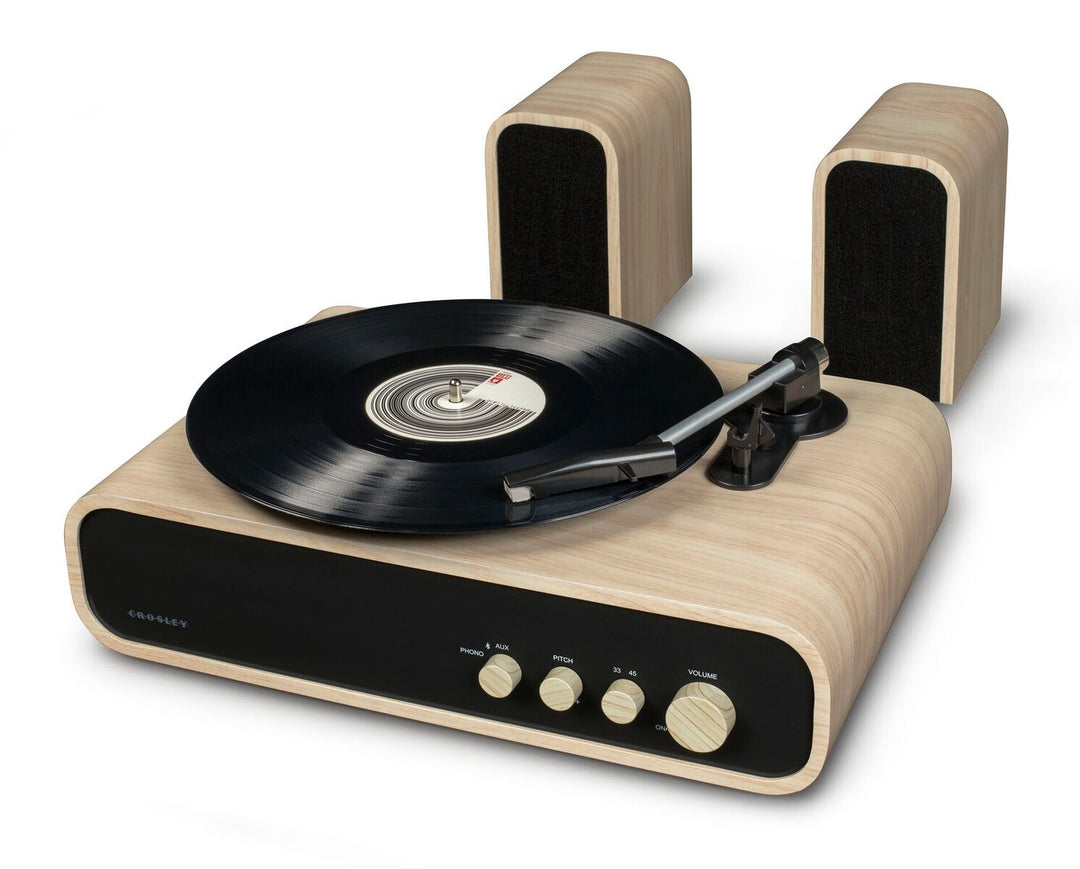 Crosley Gig Platine avec haut-parleurs (Naturel)