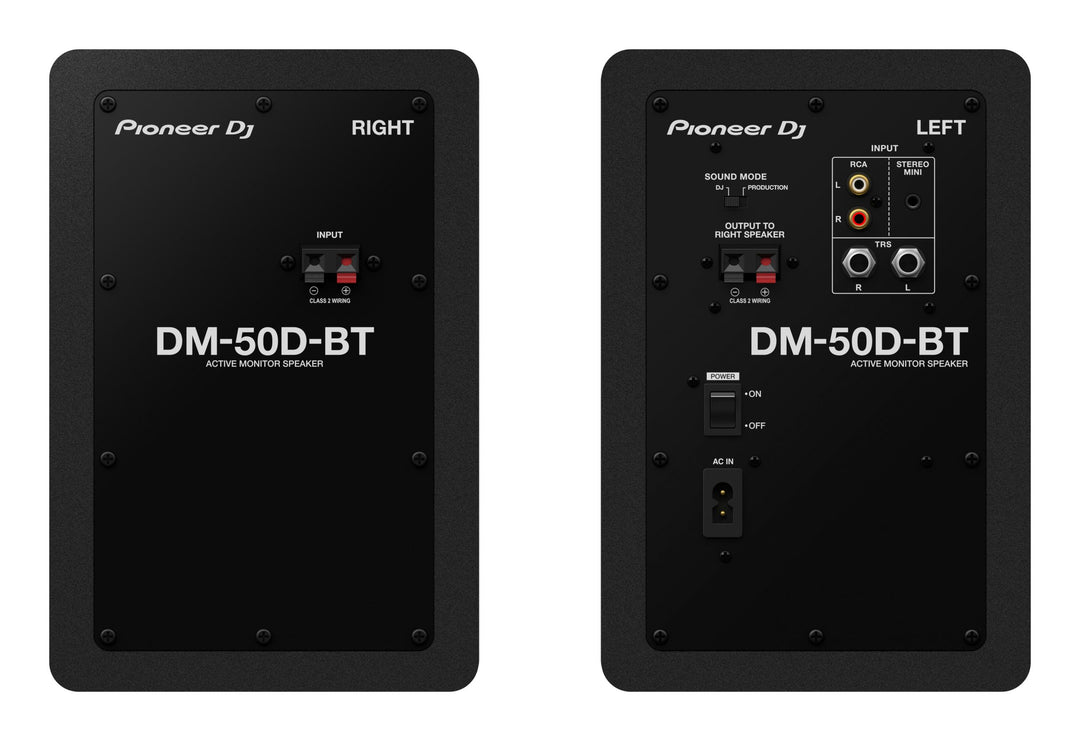Pioneer DJ DM-50D-BT - Moniteurs de Studio avec Bluetooth (Noir)