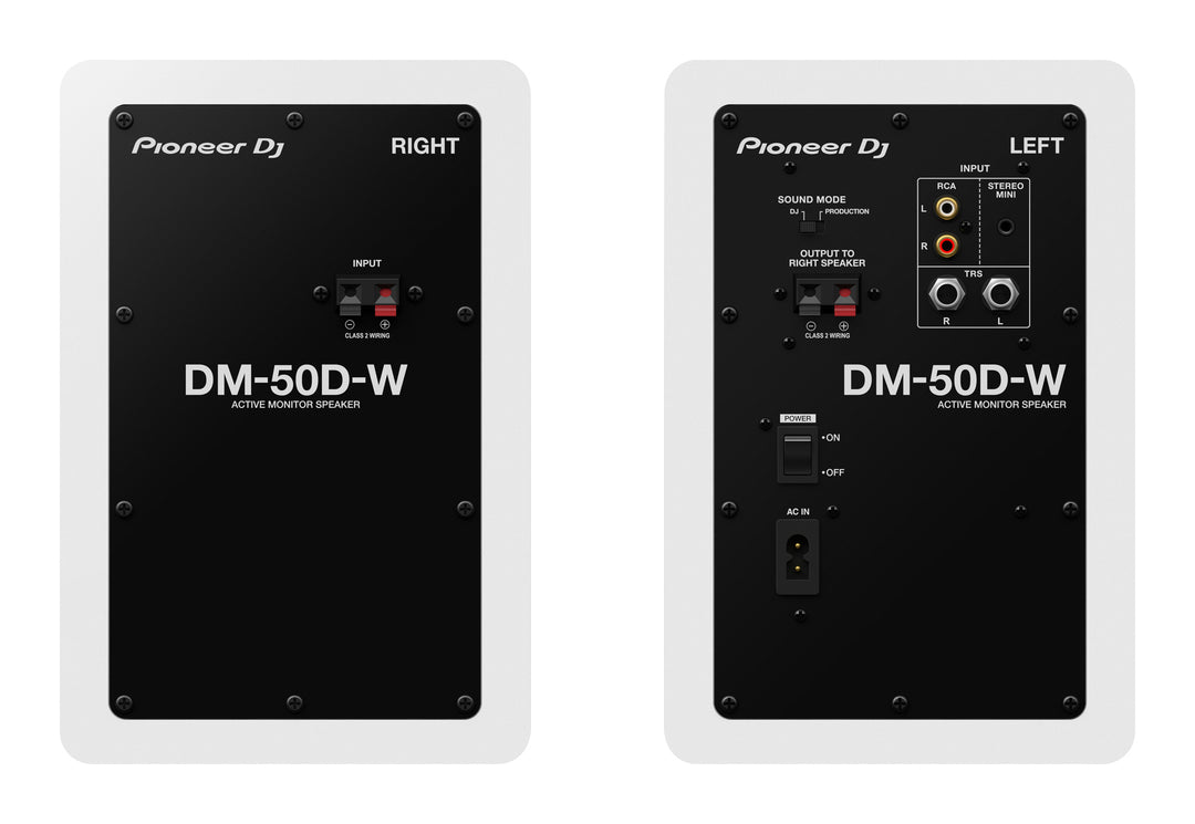 Pioneer DJ DM-50D-W (Blanc)