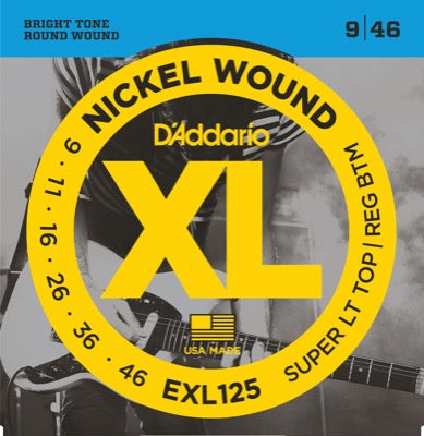 Daddario EXL125 Guitar Strings (Super LT Top 09-46)
