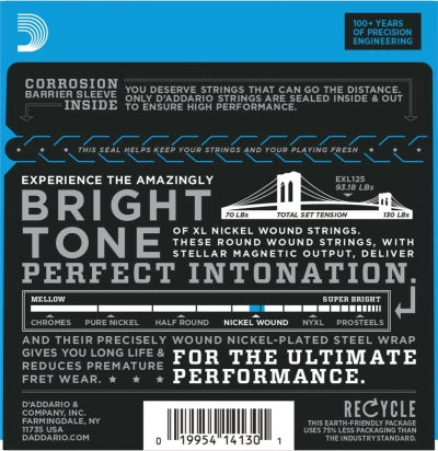 Daddario EXL125 Guitar Strings (Super LT Top 09-46)