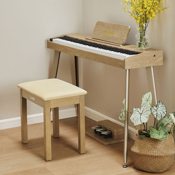 Donner Bench Banquette de piano beige