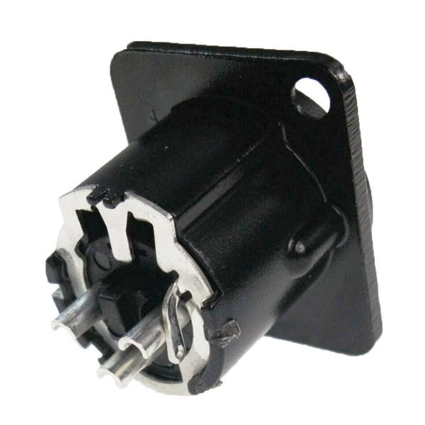 Connecteur châssis XLR 3 broches mâle Enova 3 pol 3-Pin, noir