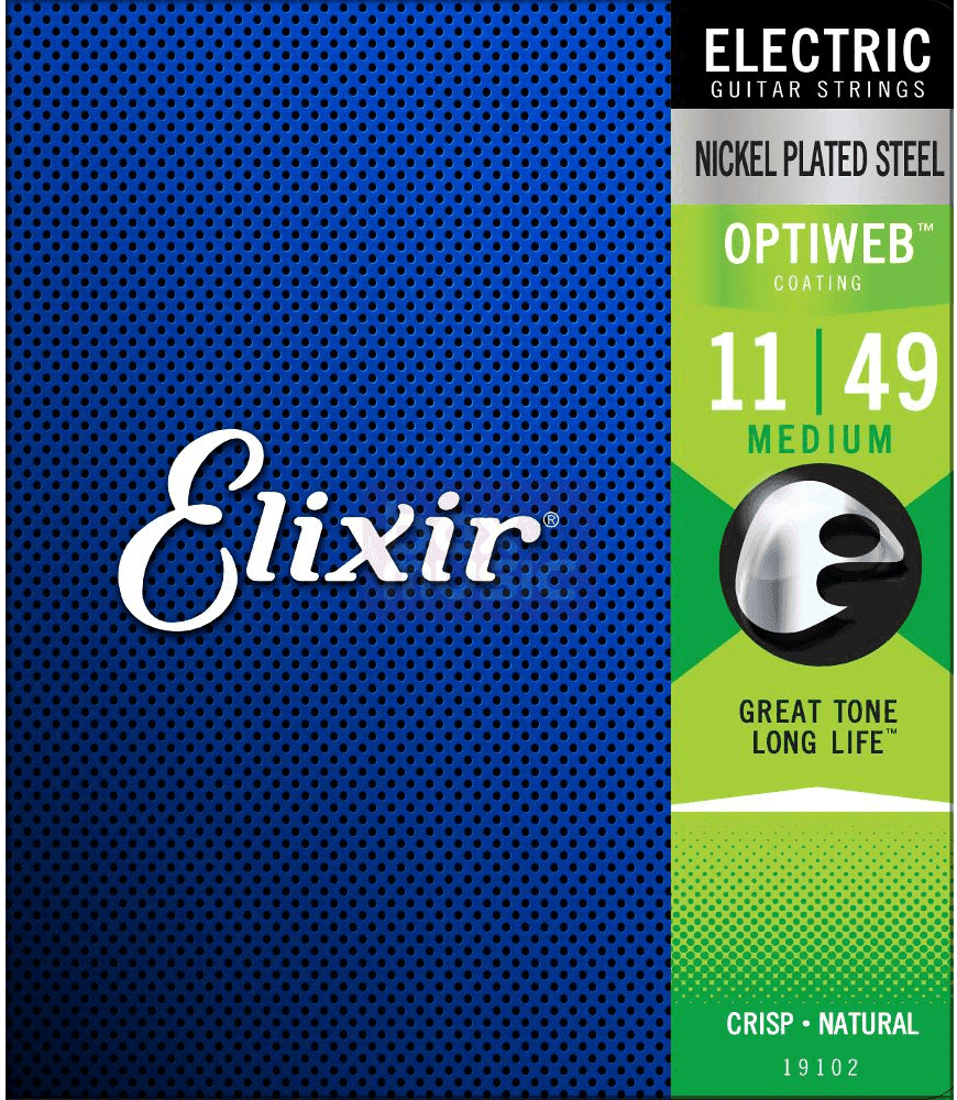 Elixir Optiweb Guitar Strings (Medium 11-49)