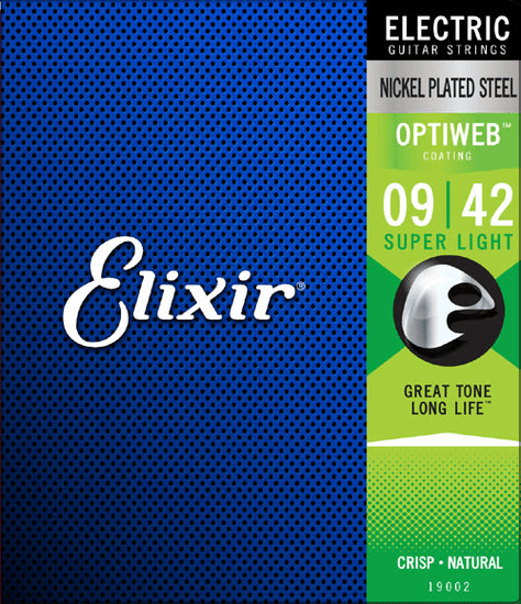 Elixir Optiweb Cordes de Guitare (Super Light, 09-42)