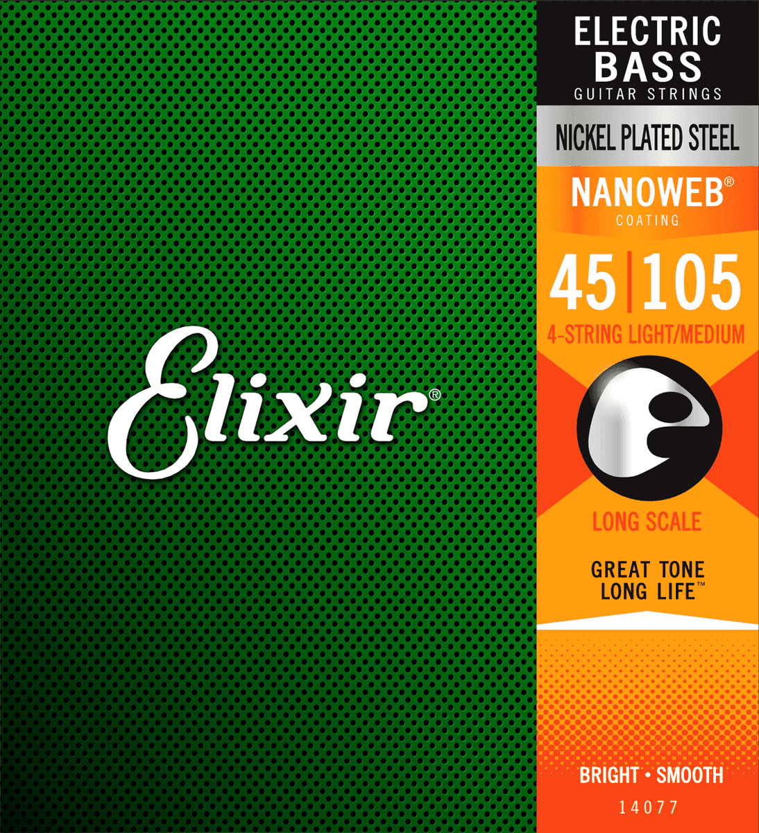 Elixir Nanoweb Nickel Bass String (Medium 45-105)