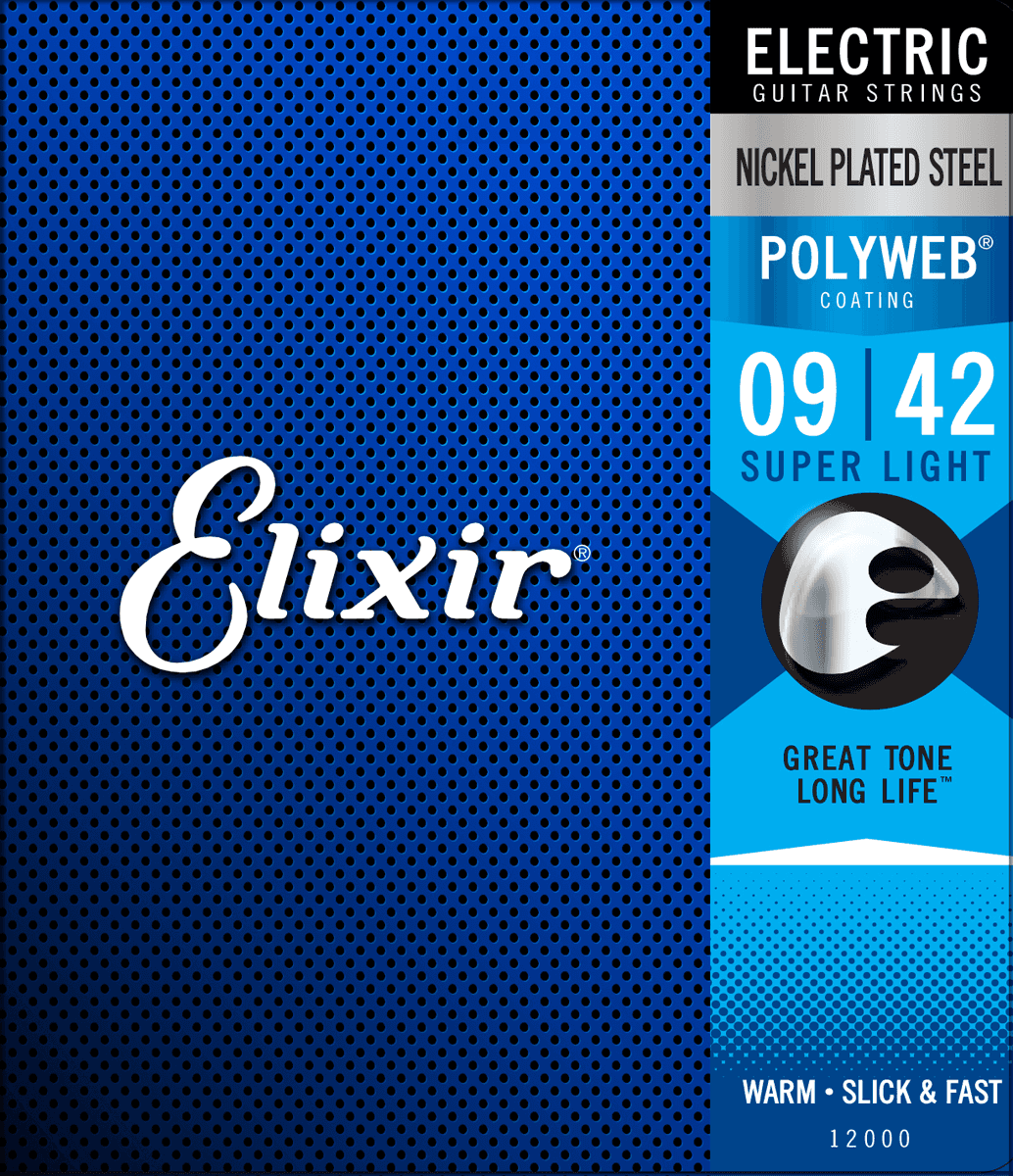 Elixir Polyweb Cordes de Guitare (Super Light, 09-42)