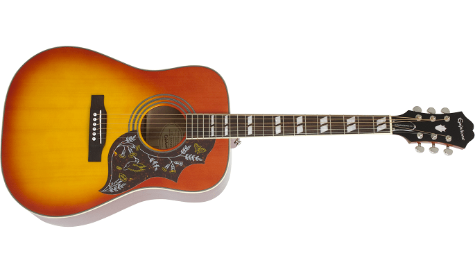Epiphone Hummingbird Studio Western Guitar (Faded Cherry )