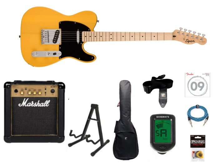 Fender Squier Sonic Telecaster Pack de démarrage (Butterscotch Blonde)
