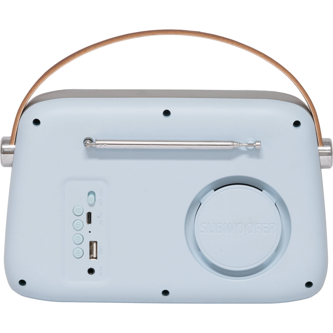 Madison Retro Radio m. Bluetooth, FM et DAB (Lyseblå)