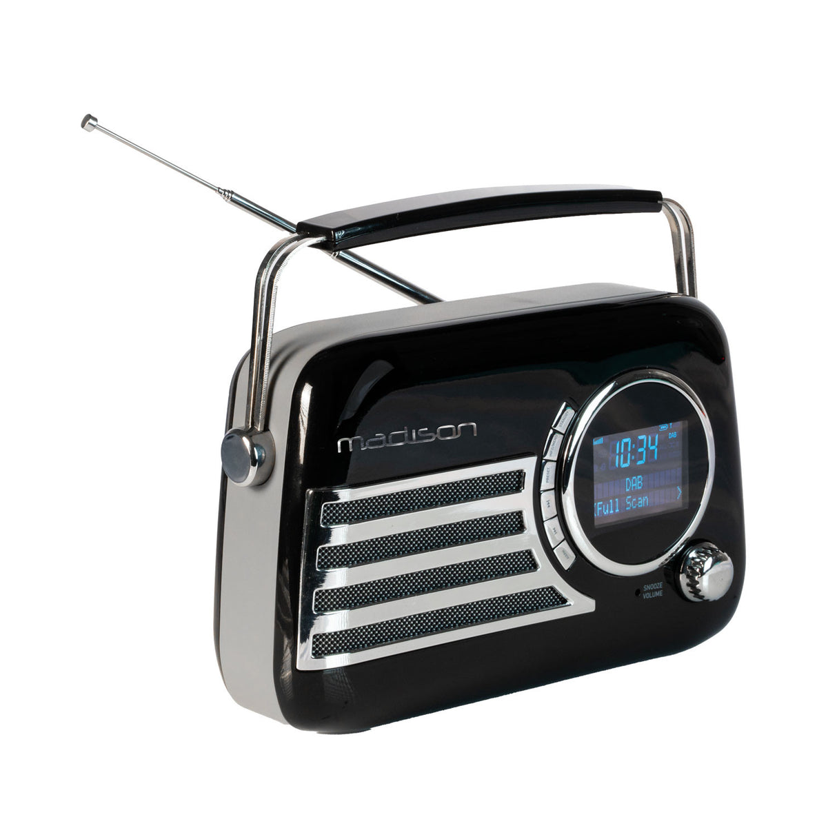 Madison Retro Radio with Bluetooth, FM and DAB (Black)