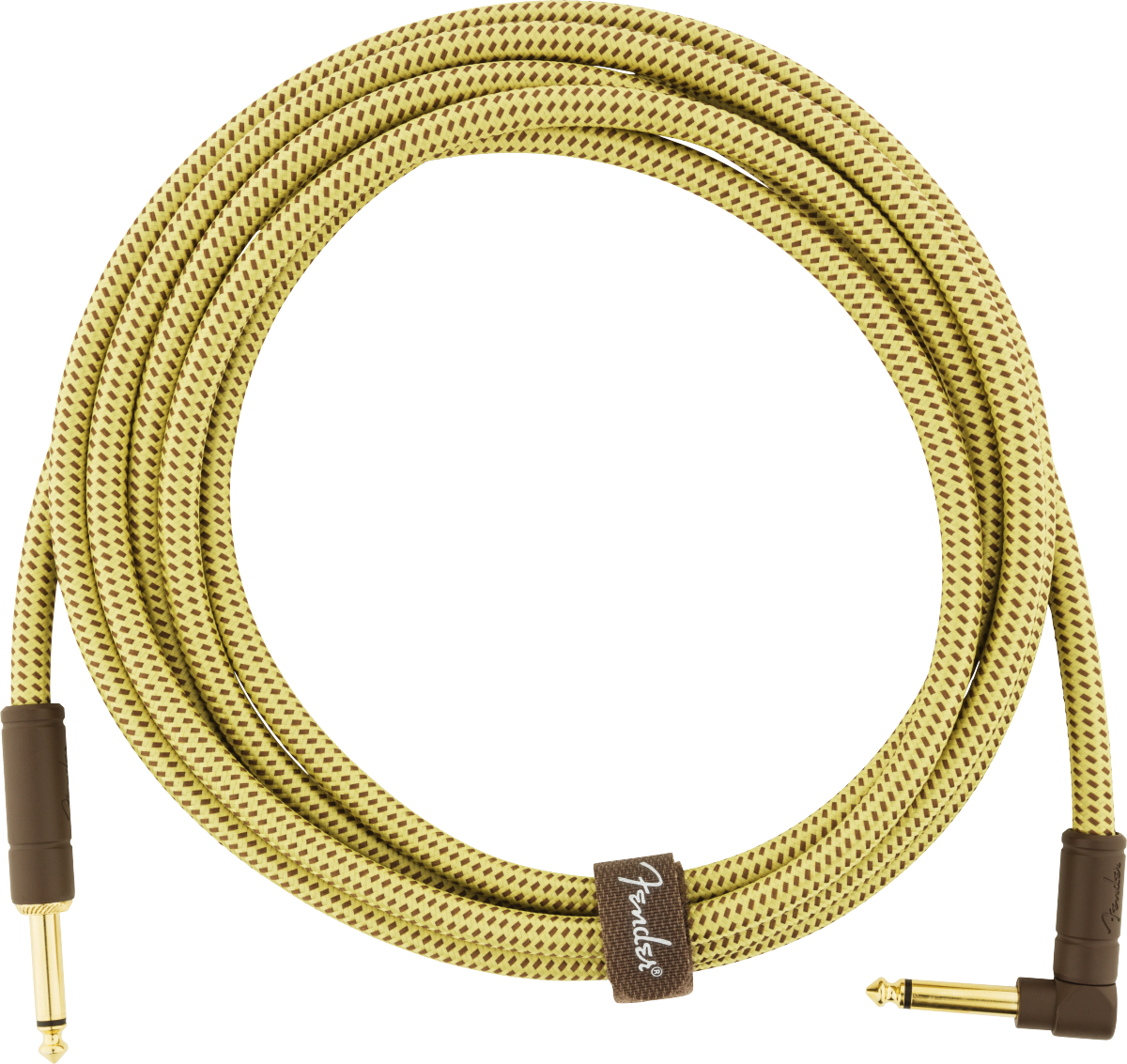 Fender Deluxe Câble Guitare Vinkelstik (Tweed, 3m)