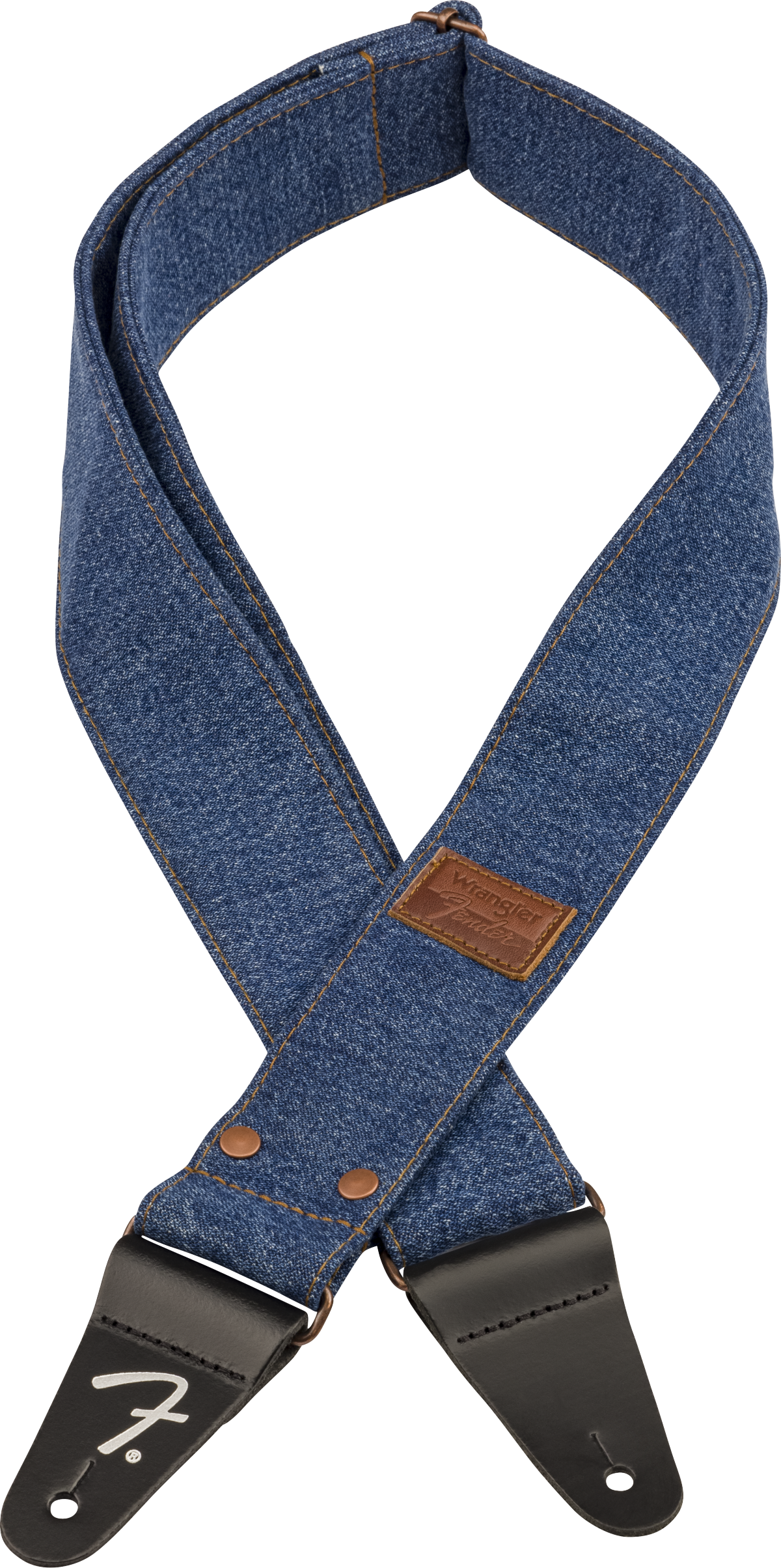 Sangle Guitare Fender x Wrangler Denim (Indigo, 2")