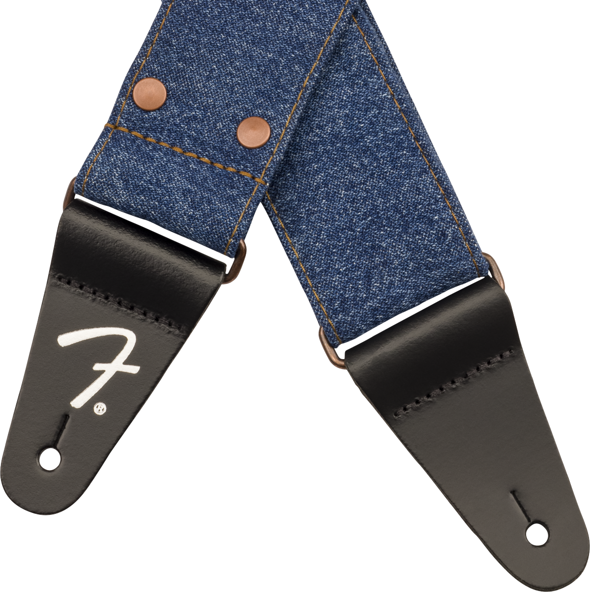 Sangle Guitare Fender x Wrangler Denim (Indigo, 2")