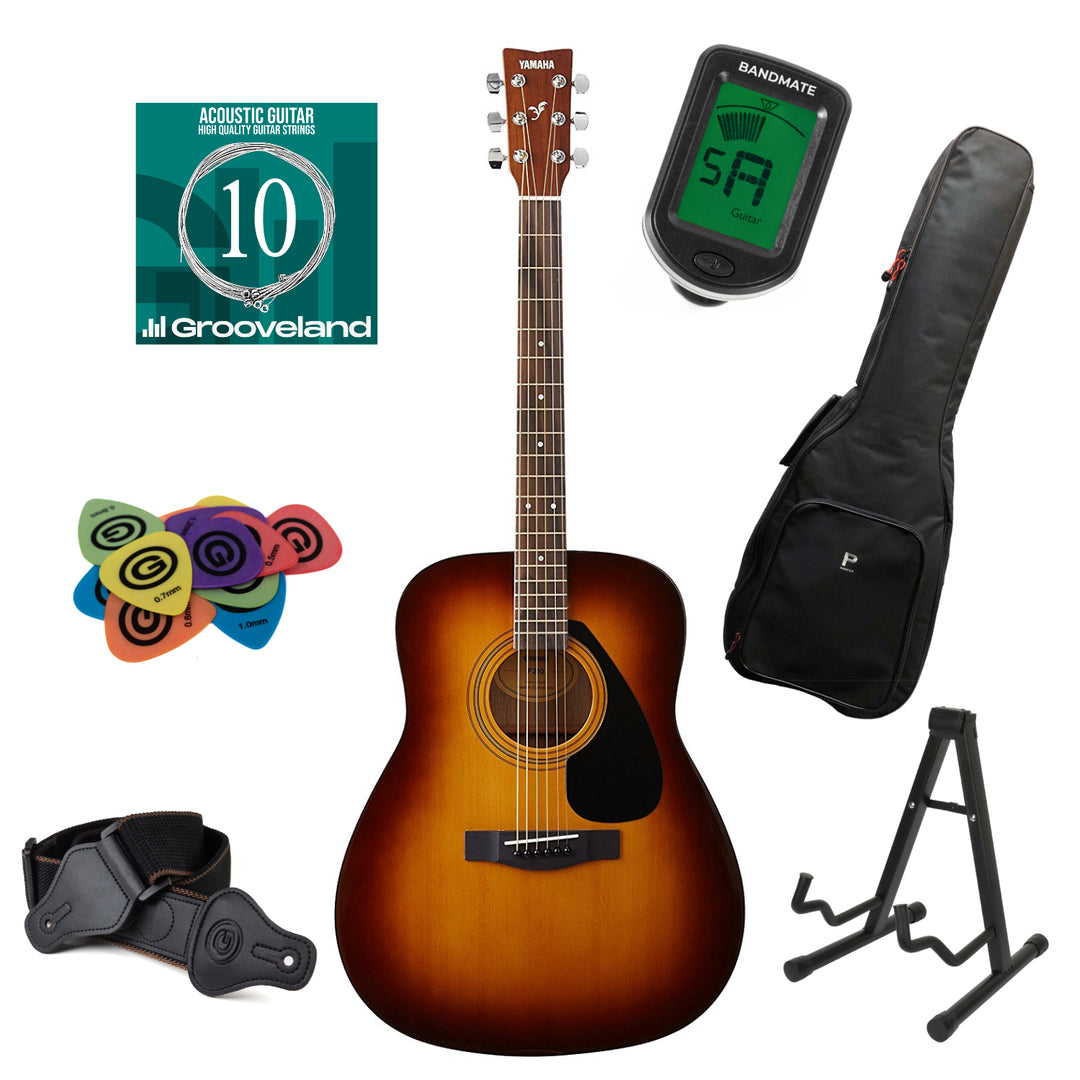 Yamaha F310 Folk Guitares Startpakke (Tobacco Brown Sunburst)