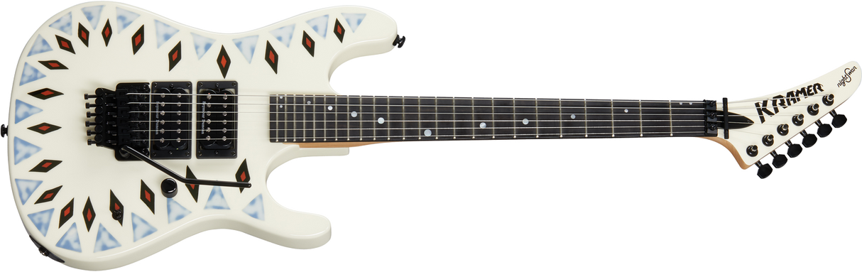 Kramer Guitars NightSwan Electric Guitar (Vintage White Aztec Graphic )