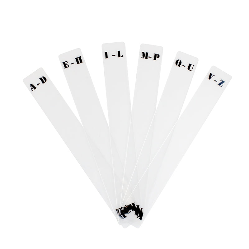 Acrylic Dividers for Vinyl Records (6 pcs) (A-Z)