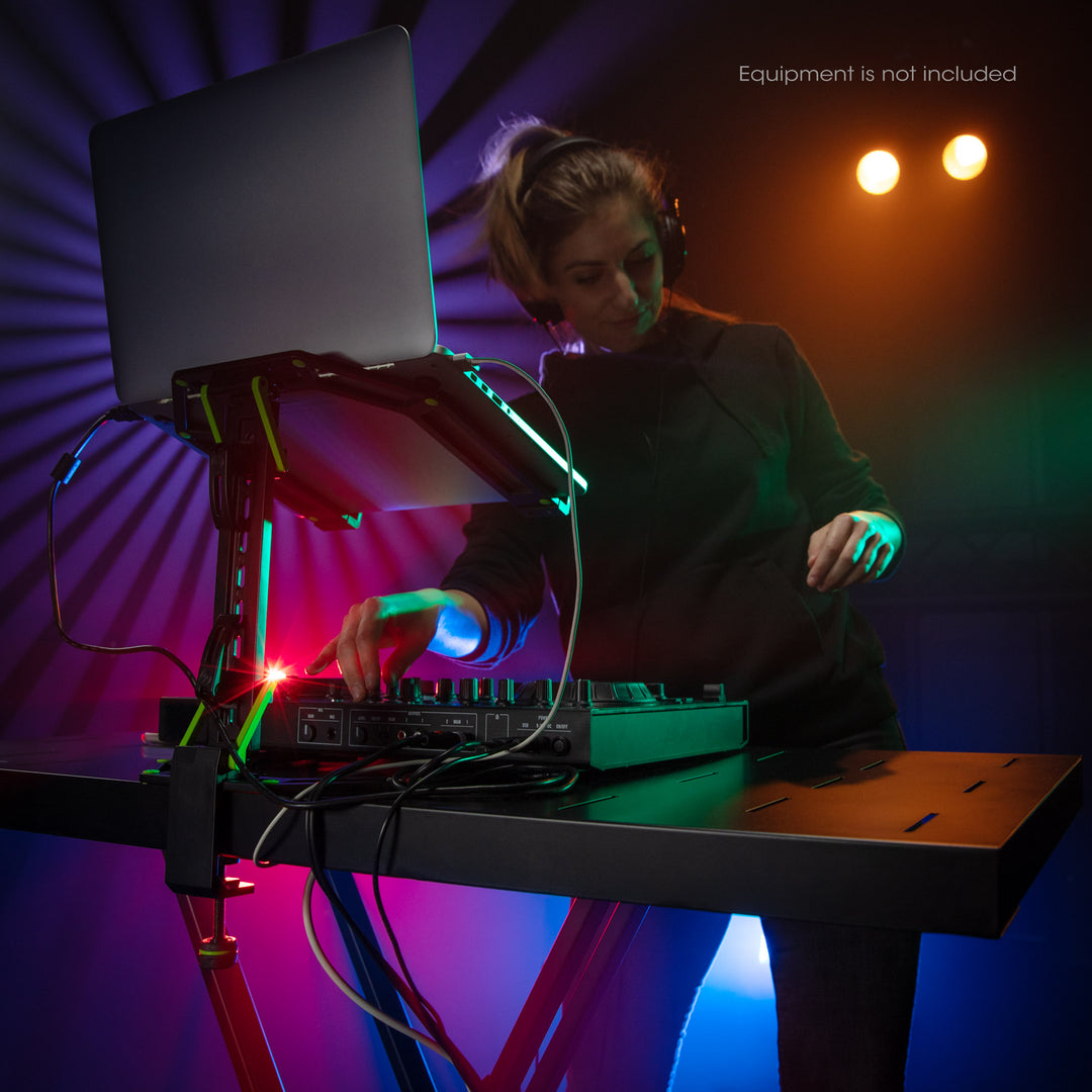 Gravity KSX 2 RD SET 2 - Stand clavier double en X et tablette de support, set 2