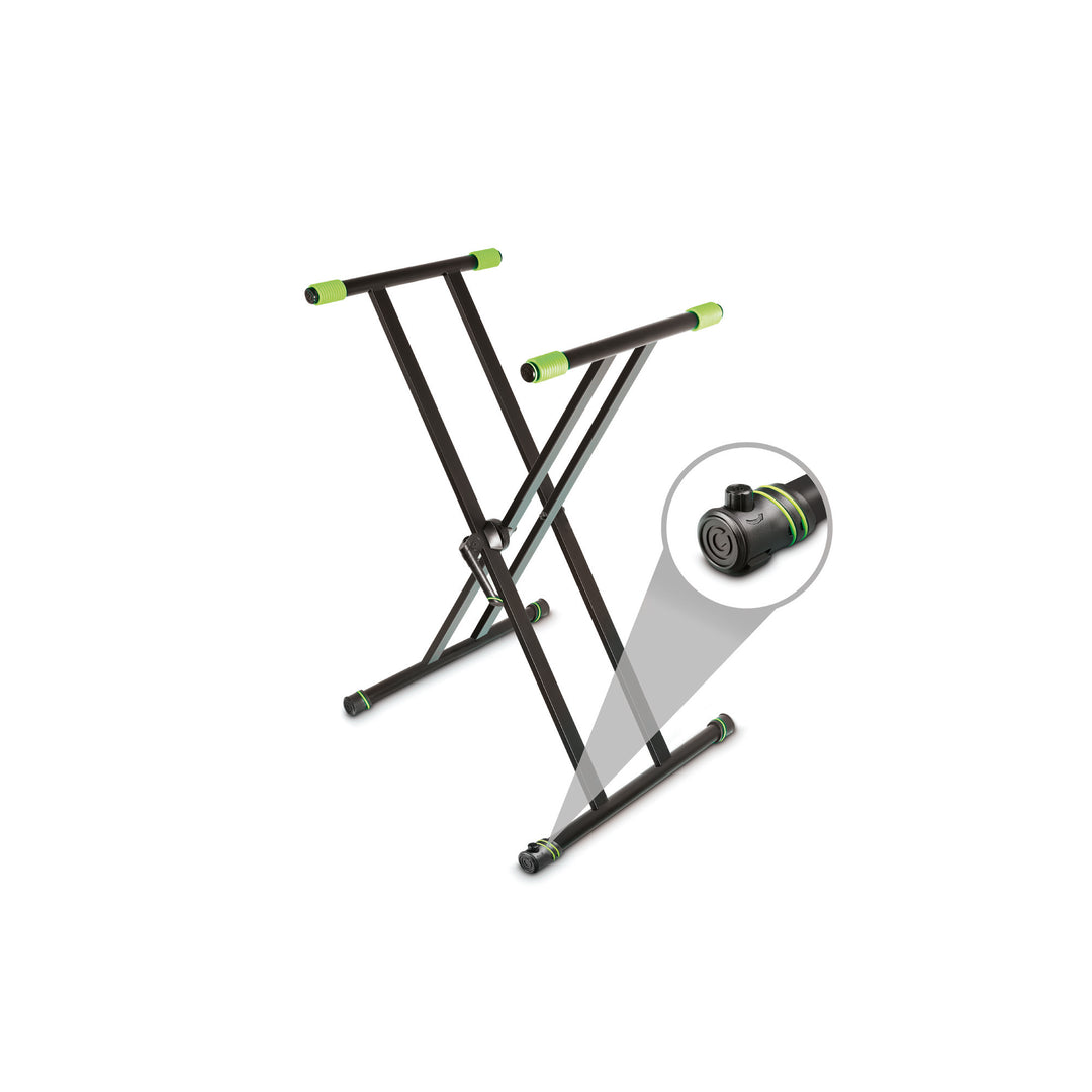 Gravity KSX 2 RD SET 2 - Stand clavier double en X et tablette de support, set 2