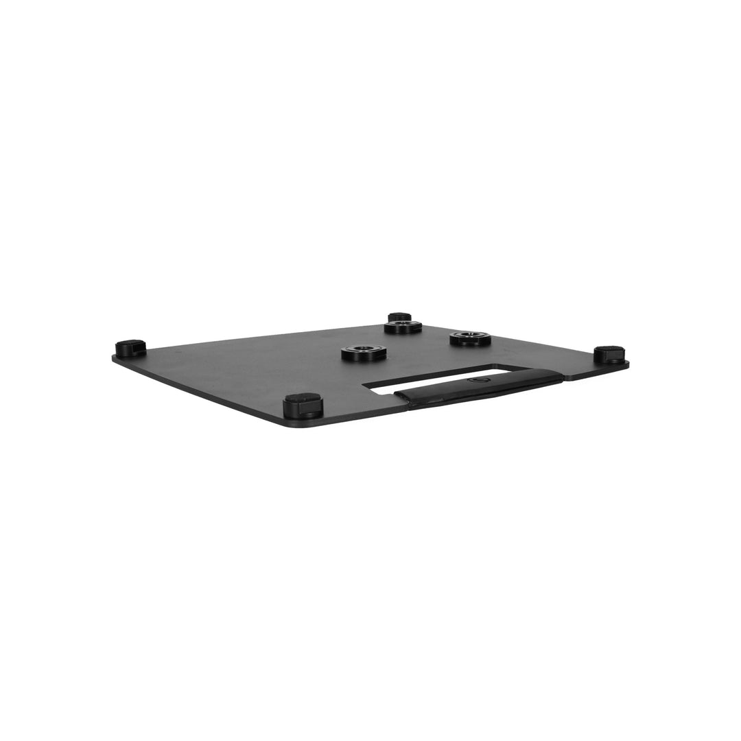Gravity LS 431 C B - stand d’éclairage et stand d’enceinte avec base en acier compacte et carrée et possibilité de montage décentré