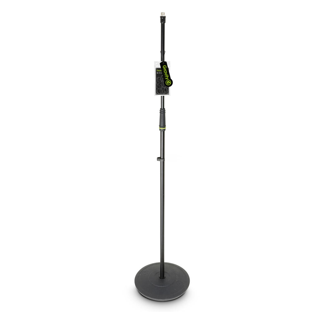 Gravity MS 23 - pied de microphone avec base ronde, noir