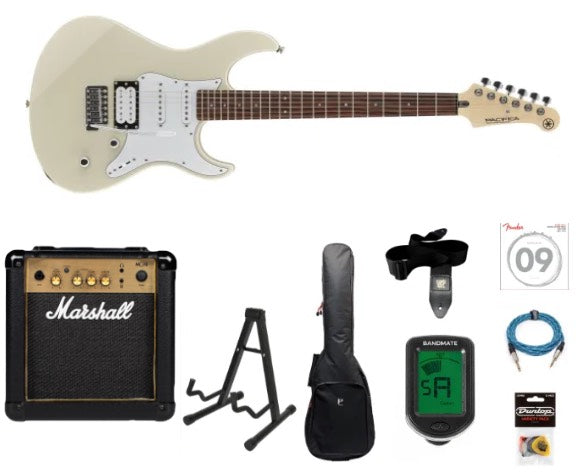 Yamaha Pacifica GPA112V Pack de démarrage (Vintage White)