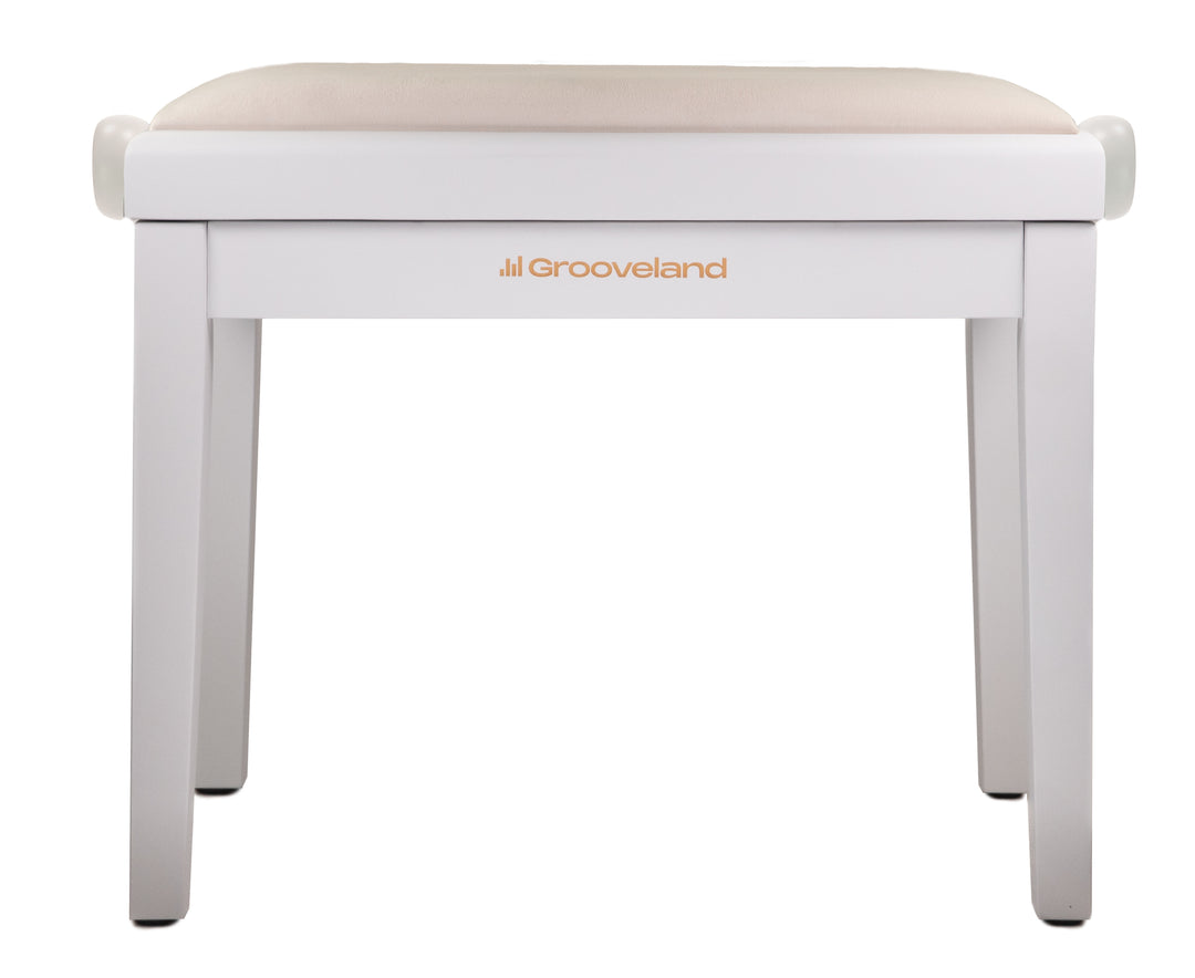 Grooveland KB200 Banc de Piano (Mat Blanc)