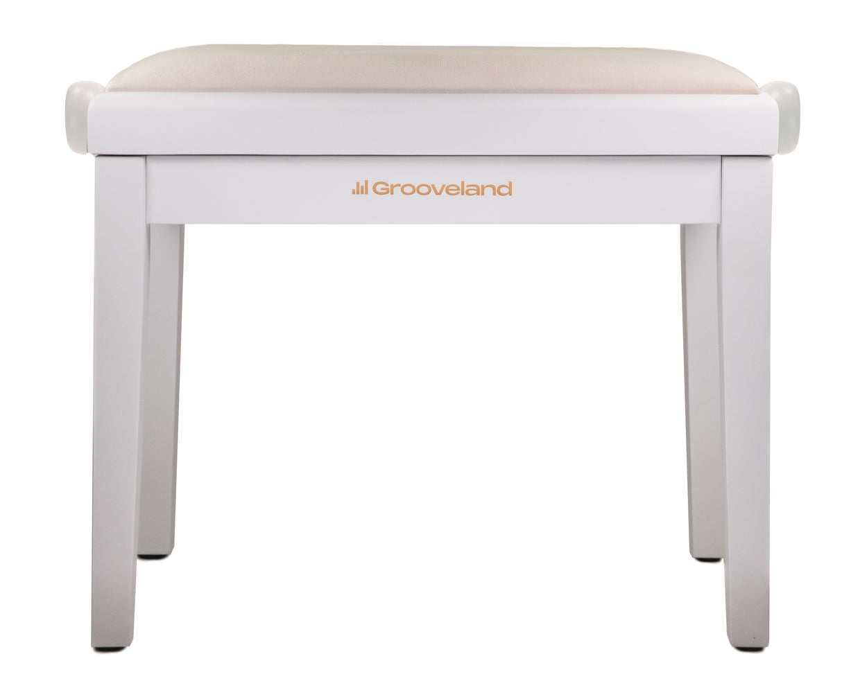 Grooveland KB200 Banc de piano (Blanc Mat)