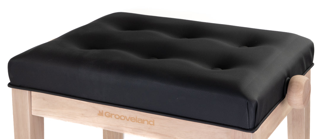 Grooveland KB300 Banc de Piano (Naturel/noir)