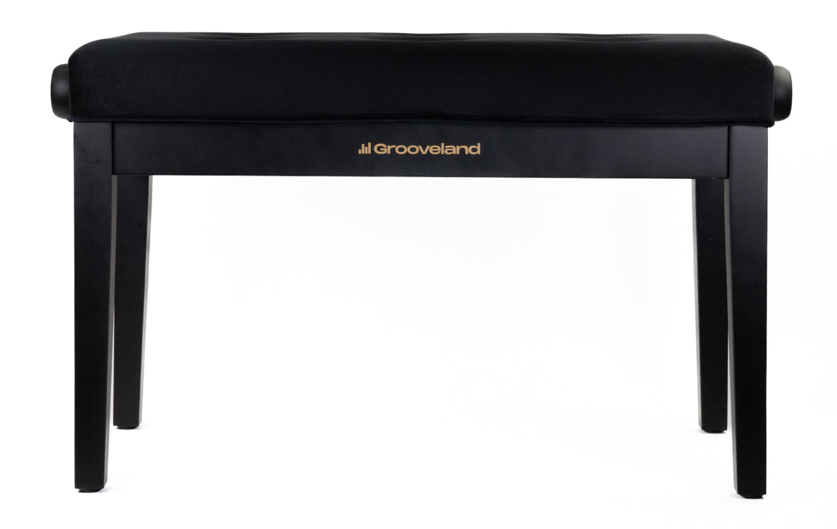 Grooveland KB320 Banc de piano double (Noir mat)
