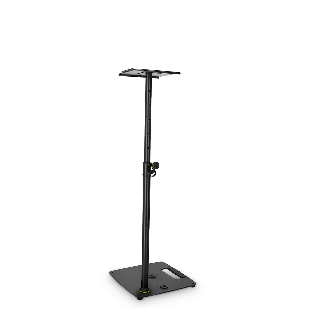 Gravity SP 3202 CS B - Support d’enceinte pour moniteur de studio avec base carrée en acier