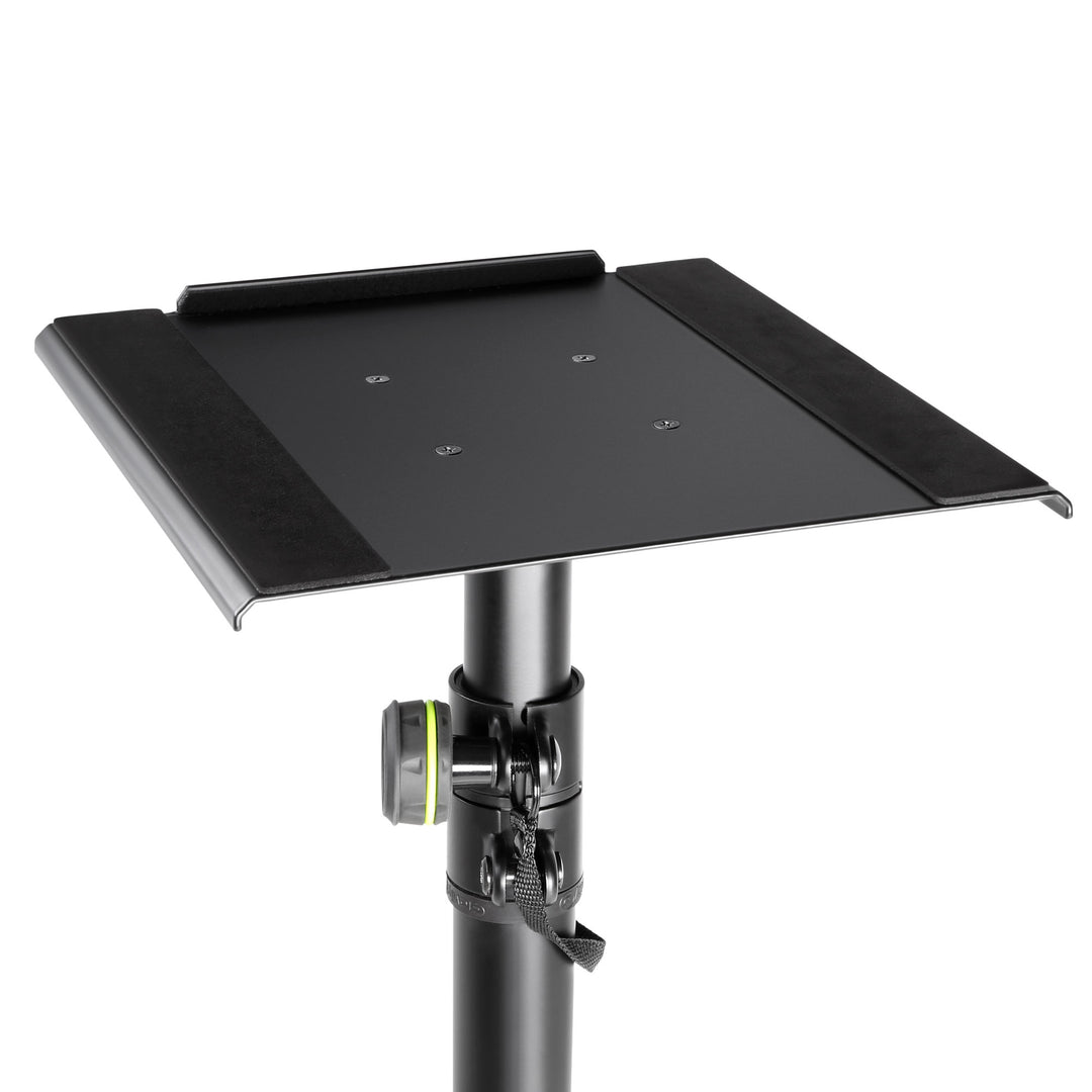 Gravity SP 3202 CS B - Support d’enceinte pour moniteur de studio avec base carrée en acier
