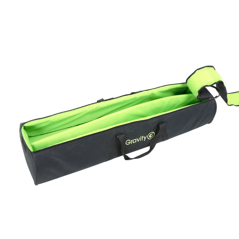 Gravity SS 5212 B SET 1 - Set de supports d’enceintes avec 2 supports d’enceintes en acier, avec sac de transport